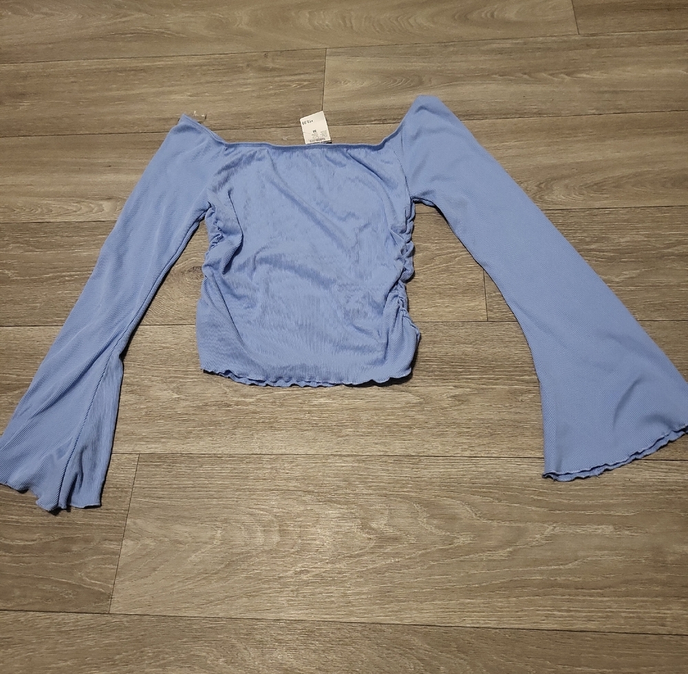 Rue21 Sky Blue Off-Shoulder Blouse